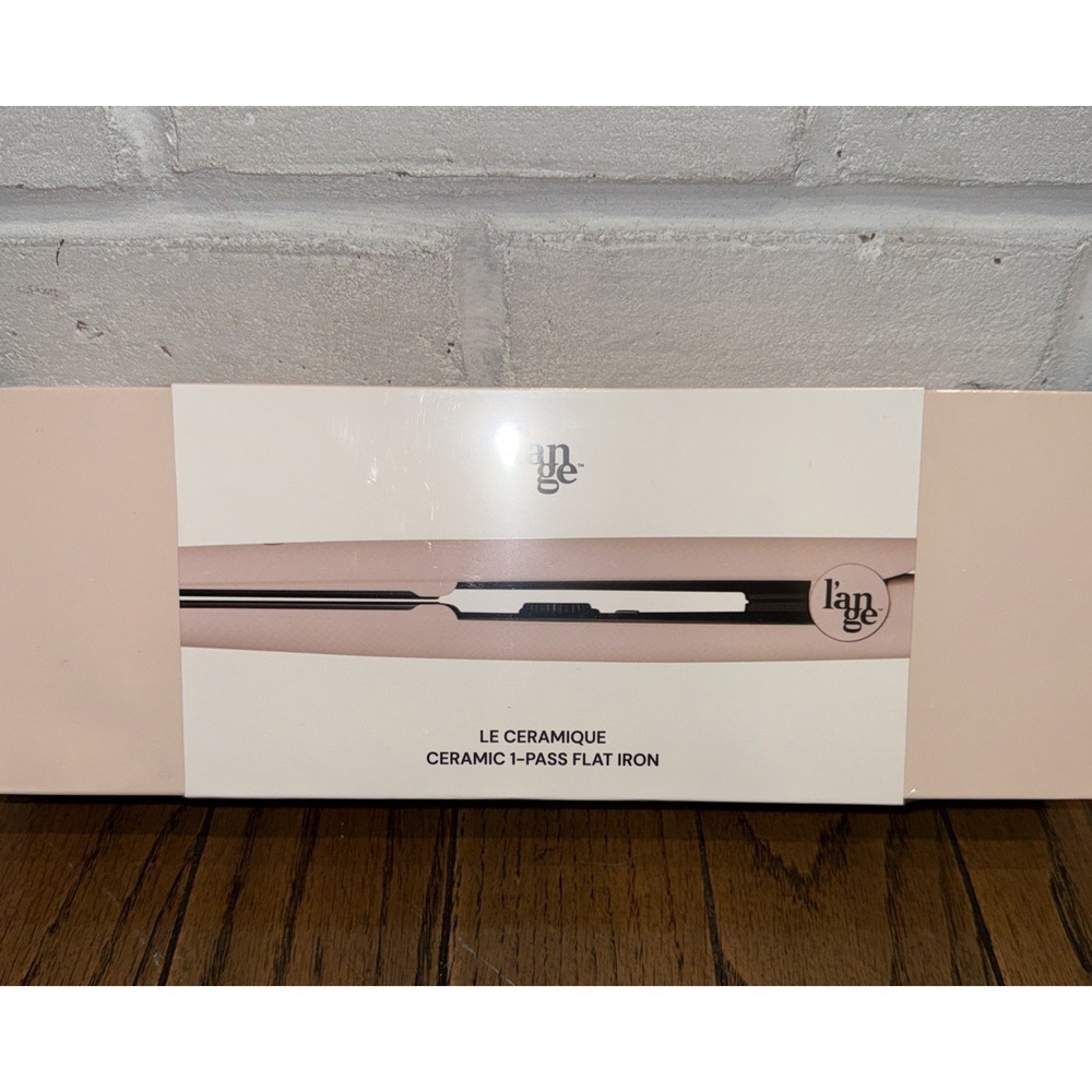 L'ange Ceramic 1-Pass Flat Iron Brand New Sealed Box Pink